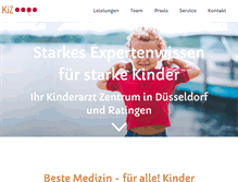 Tablet Screenshot of kiz-duesseldorf.de